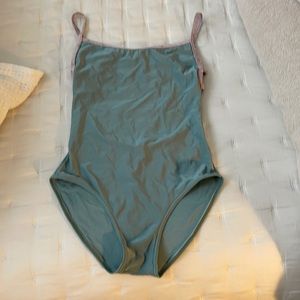 Yumiko Leotard light green/light pink